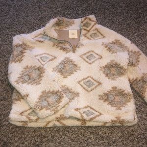 Quarter Zip Fluffy Sweater